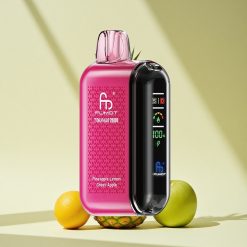 Fumot Tornado 20000 Puffs Ananas Zitrone Grünapfel Dual Mesh Coil Smart Display 20ml
