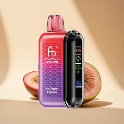 Fumot Tornado 20000 Puffs Passionsfrucht-Guave-Kiwi mit Dual-Mesh-Coil und Smart-Display