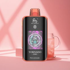 Fumot Tornado 25000 Puffs Rosafarbene Limonade mit HD-Bildschirm und 20ml Vorfüllung