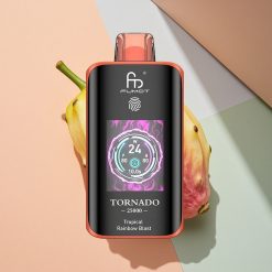 Fumot Tornado 25000 Puffs Tropischer Regenbogen-Sturm mit HD-Bildschirm und 20ml Vorfüllung