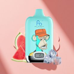 Fumot Tornado Digital Box 12000 Puffs Erdbeer-Donut Mesh Coil Typ-C 20ml