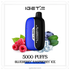 IGET Discount - Moon 5000 Züge 8BTV213 Blaubeer-Himbeer-Eis