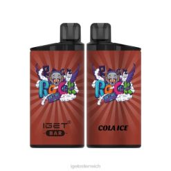 IGET Discount - Nikotinfreier Riegel, 3500 Züge 8BTV391 Cola-Eis