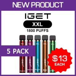 IGET Discount - xxl - 1800 Sprühstöße - 5er-Pack 8BTV462