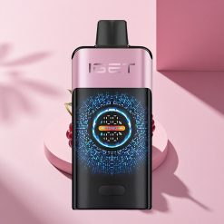 IGET ONE 12000 Puffs Schwarze Johannisbeere Eis Dual Mesh Kurvenbildschirm