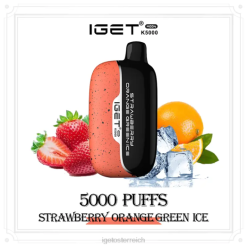 IGET Shop - Moon 5000 Züge 8BTV222 Erdbeer-Orange-Grün-Eis