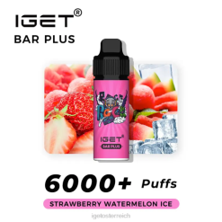 IGET Shop - Nikotinfreier Riegel plus Vape-Kit 8BTV369 Erdbeer-Wassermelonen-Eis