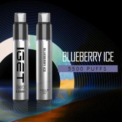 IGET Vape - Es wird heiß - 5500 Züge 8BTV522 Blaubeereis