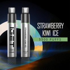 IGET Vape - Es wird heiß - 5500 Züge 8BTV583 Erdbeer-Kiwi-Eis
