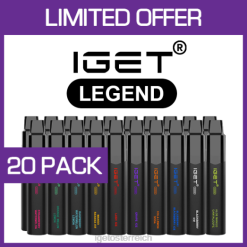IGET Vape - Legend - 4000 Züge - 20er-Pack 8BTV532
