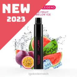 IGET Vape - Legende - 4000 Züge 8BTV656 Passionsfrucht-Wassermelonen-Eis