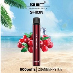 IGET Vape Sale - 3 x Shion 8BTV12 Cranberry-Eis
