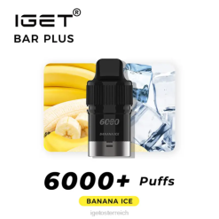 IGET Vape Sale - Bar Plus Pod 6000 Züge 8BTV264 Bananeneis