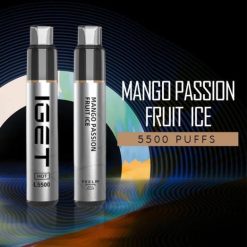 IGET Vape Sale - Es wird heiß - 5500 Züge 8BTV613 Mango-Maracuja-Eis