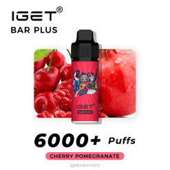 IGET Vape Sale - Riegel plus 6000 Züge 8BTV243 Kirschgranatapfel