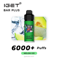 IGET Vape Sale - Riegel plus 6000 Züge 8BTV250 Meloneneis