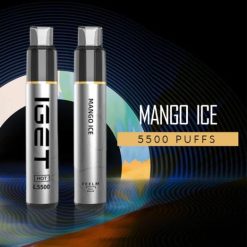 IGET Vape Shop - Es wird heiß - 5500 Züge 8BTV446 Mango-Eis