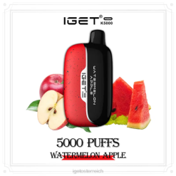 IGET Vape Shop - Moon 5000 Züge 8BTV216 Wassermelonenapfel