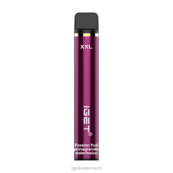 IGET Vape Shop - xxl 1800 Züge 8BTV365 Passionsfrucht Granatapfel Wassermelone