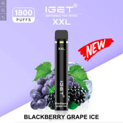 IGET Vape Shop - xxl - 1800 Züge 8BTV597 Brombeertraubeneis