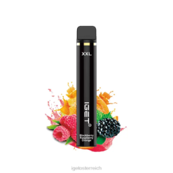 IGET Vape - xxl 1800 Züge 8BTV356 Brombeere, Himbeere, Orange