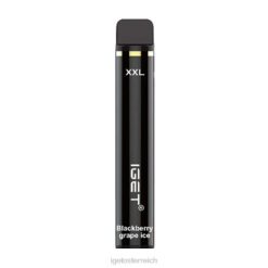 IGET Vape - xxl 1800 Züge 8BTV363 Brombeertraubeneis