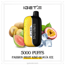 IGET Wholesale - Moon 5000 Züge 8BTV212 Passionsfrucht-Kiwi-Guaven-Eis