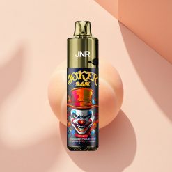 JNR Joker 24K Sommerpfirsich-Eis mit 2% Nikotin und sichtbarem E-Liquid-Stand