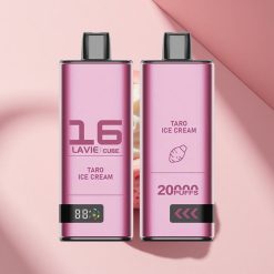 Lavie Cube 20000 Puffs Taro-Eiscreme Typ C Leichtgewichtig