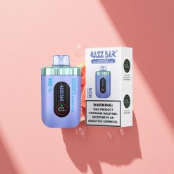 Razz Bar 50K Puffs Erdbeer-Wassermelone Kaugummi mit Mesh Coil und Typ-C-Ladung